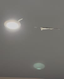 Peeling ceiling paint