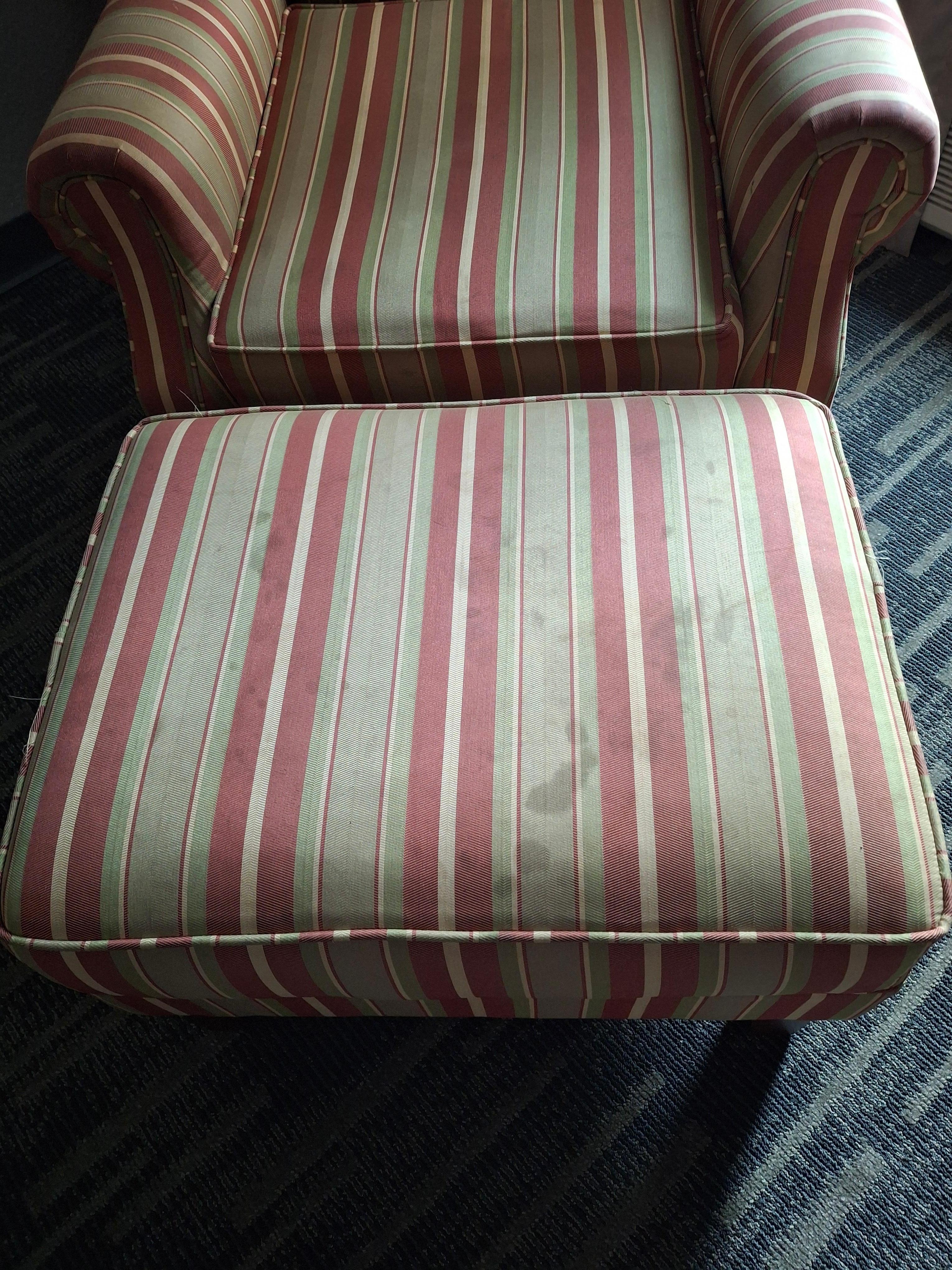 Stains on chair and ottoman