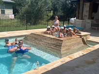 The pool was the true MVP after playing a round of golf in the Texas heat.