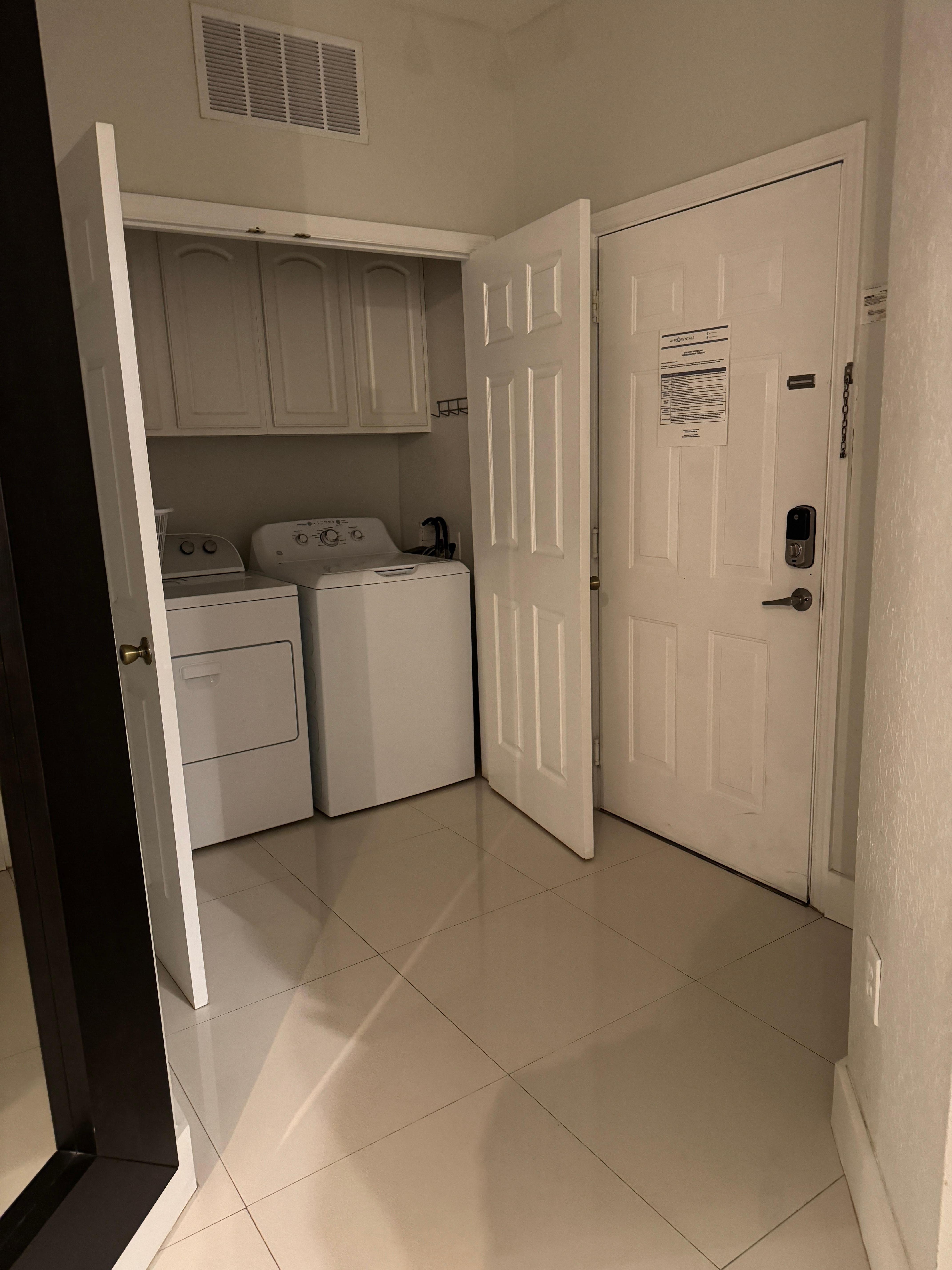 Laundry washer and dryer