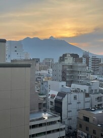 10층 룸에서 사쿠라지마가 보임