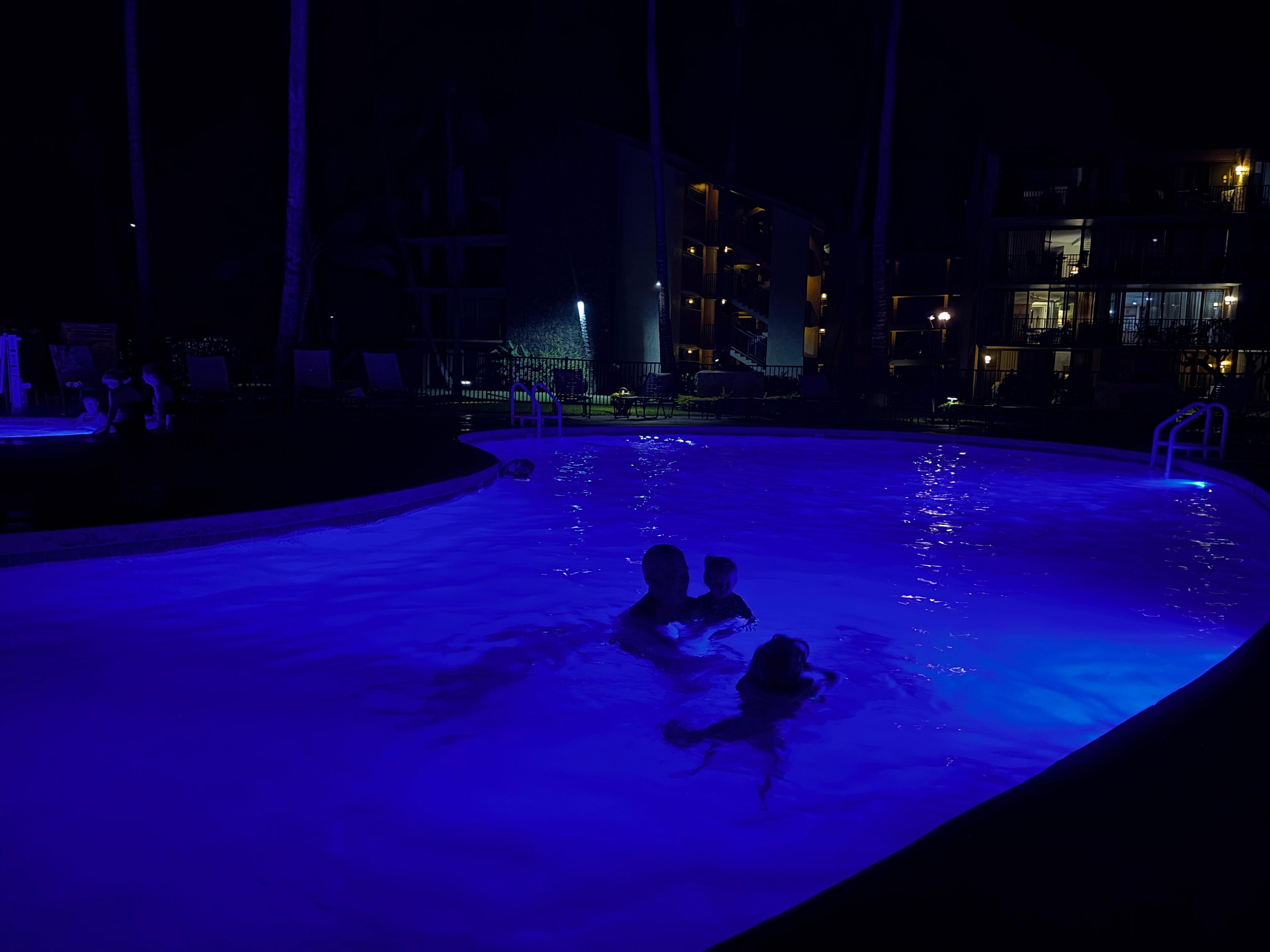 Night time swimming 