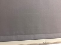 dirty curtains in the bathroom