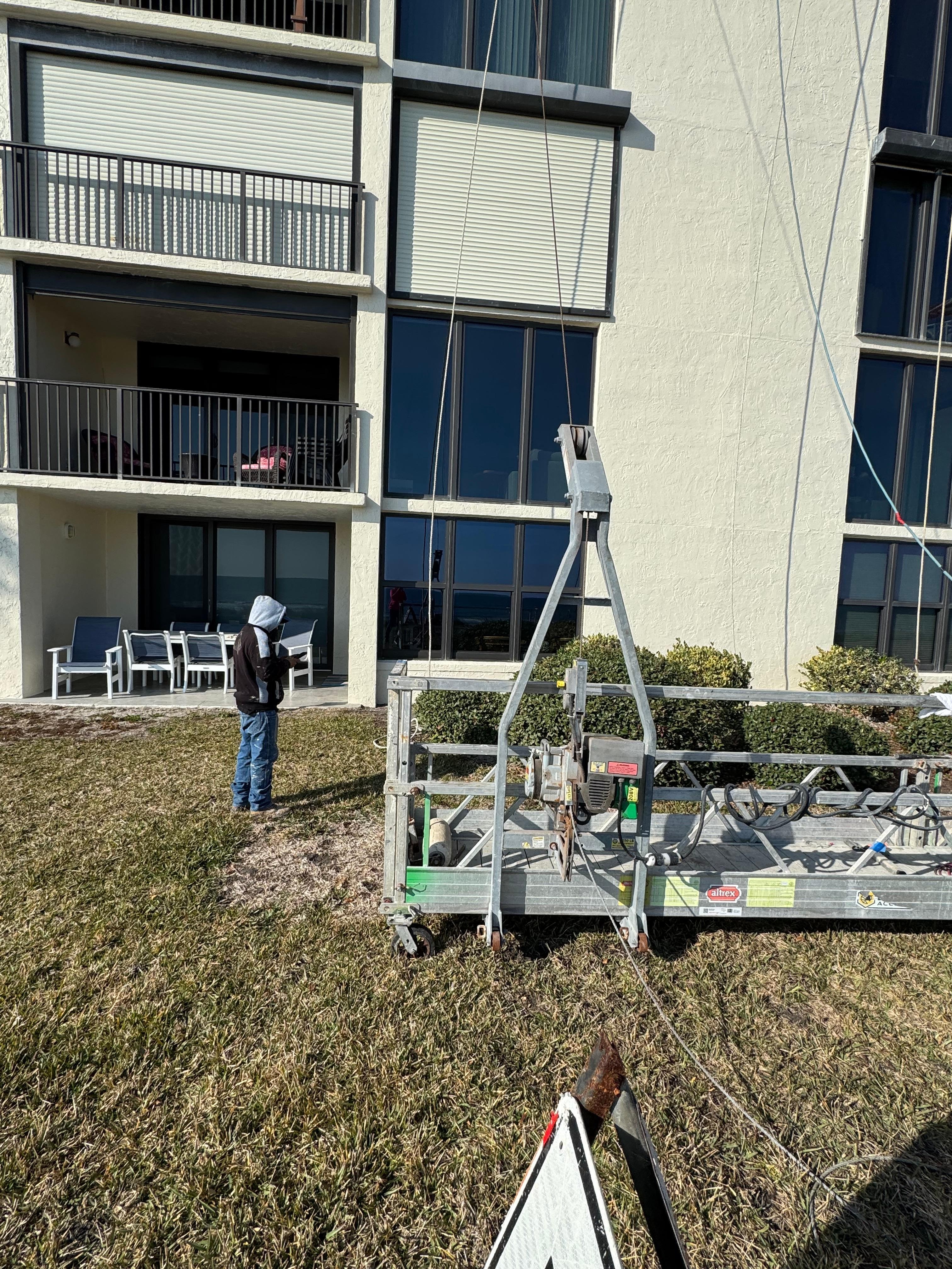 Staging being set up