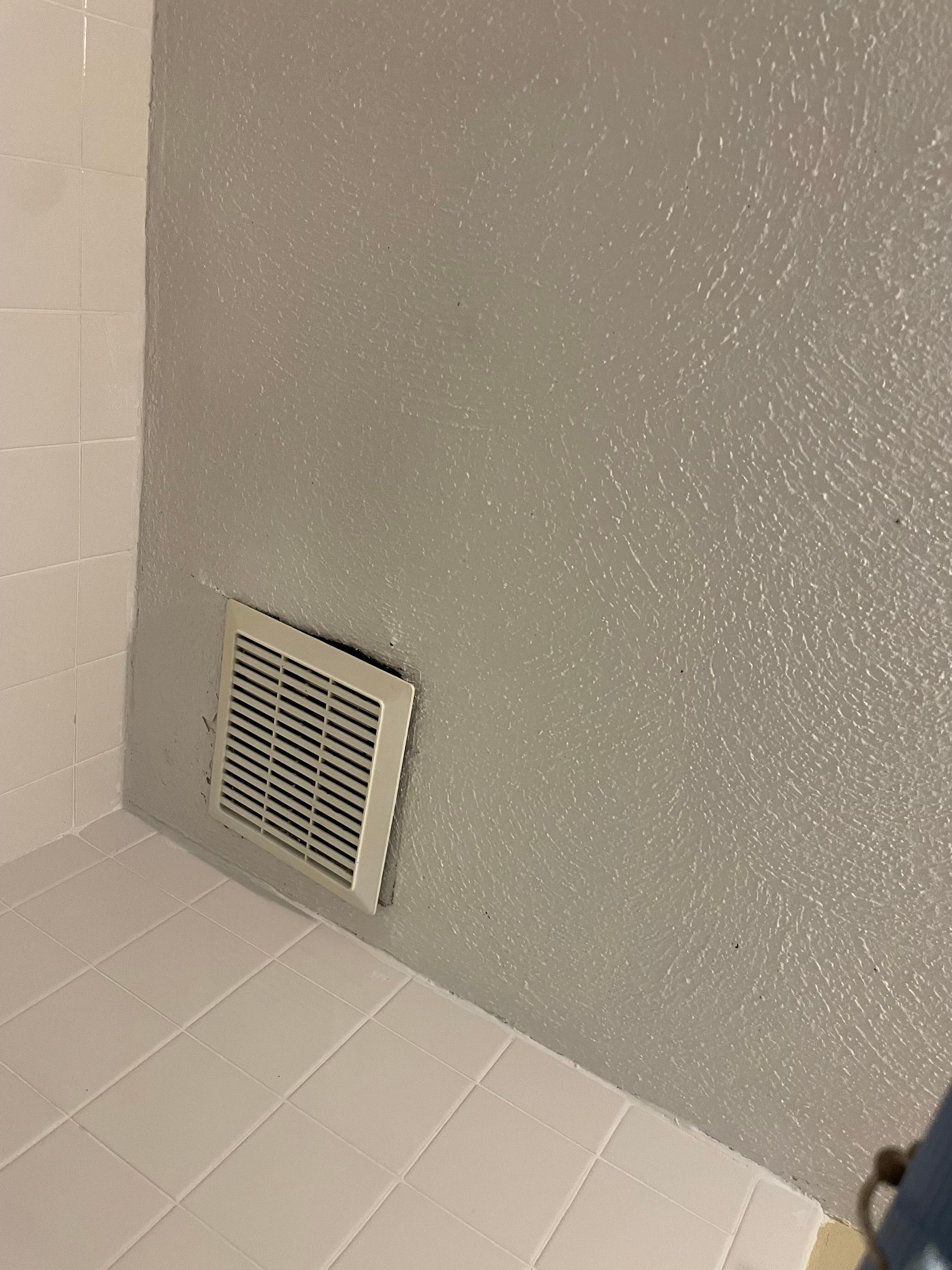 Fan in upstairs bathroom