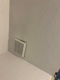 Fan in upstairs bathroom