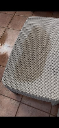 Feral Cat urine stains on outdoor furniture