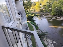 Balcony over river