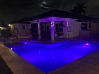 Pool at night