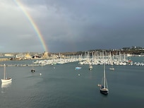 Vue du balcon de la chambre 25