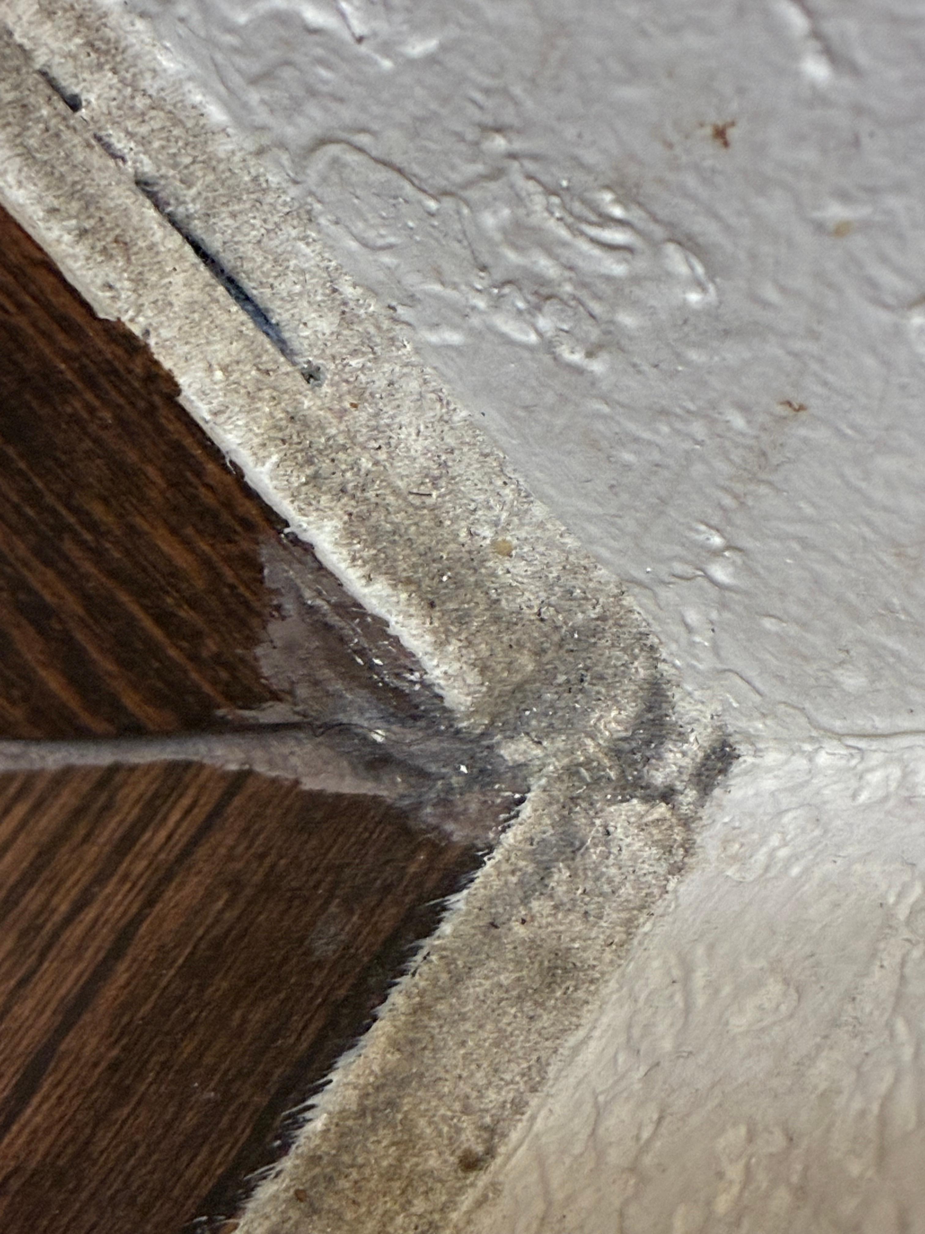 Wall against bathtub