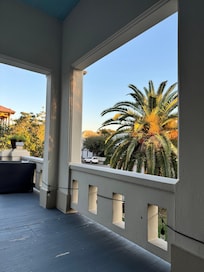 View of east street corner from front porch.