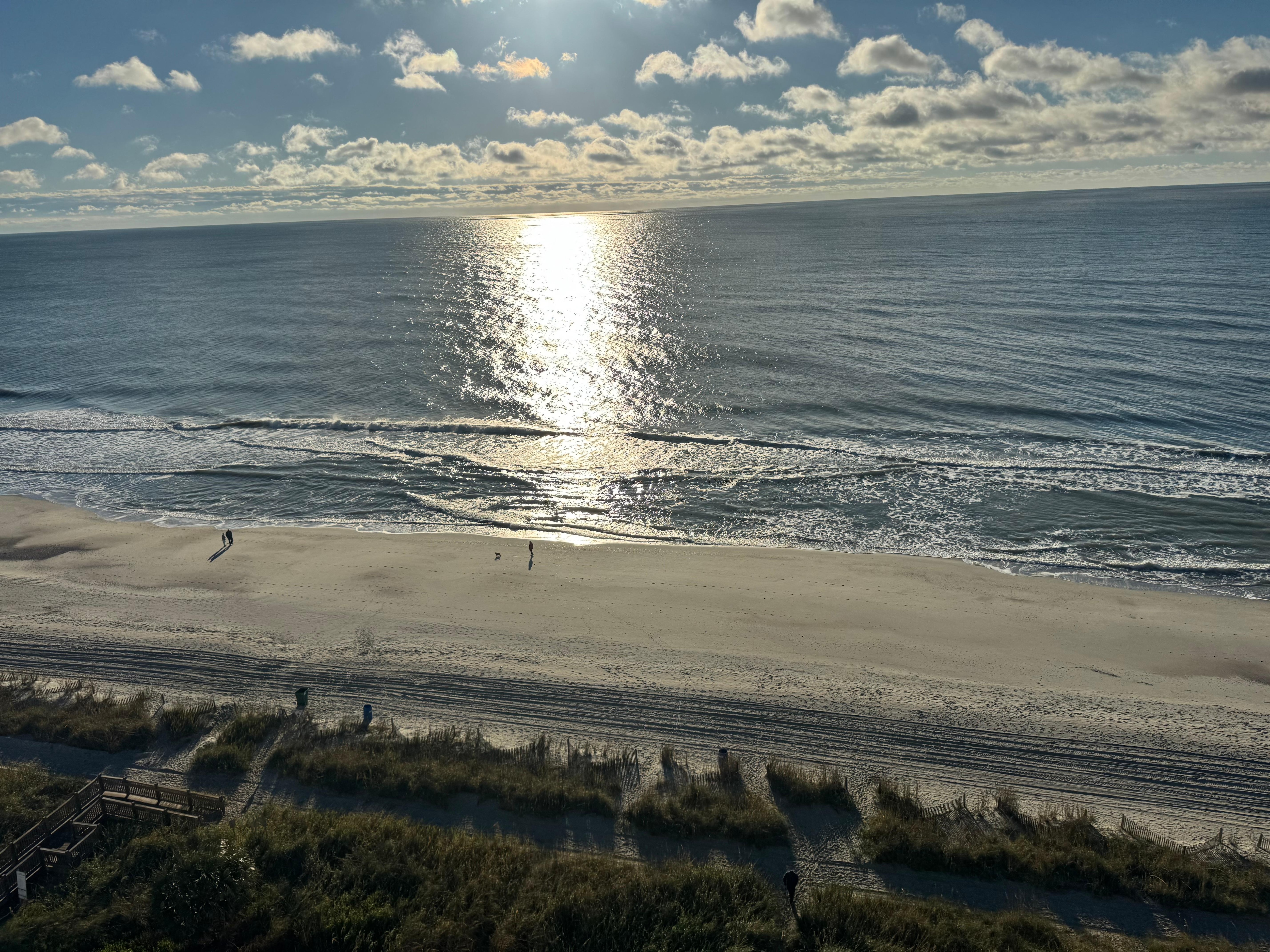 The view from the living room balcony 