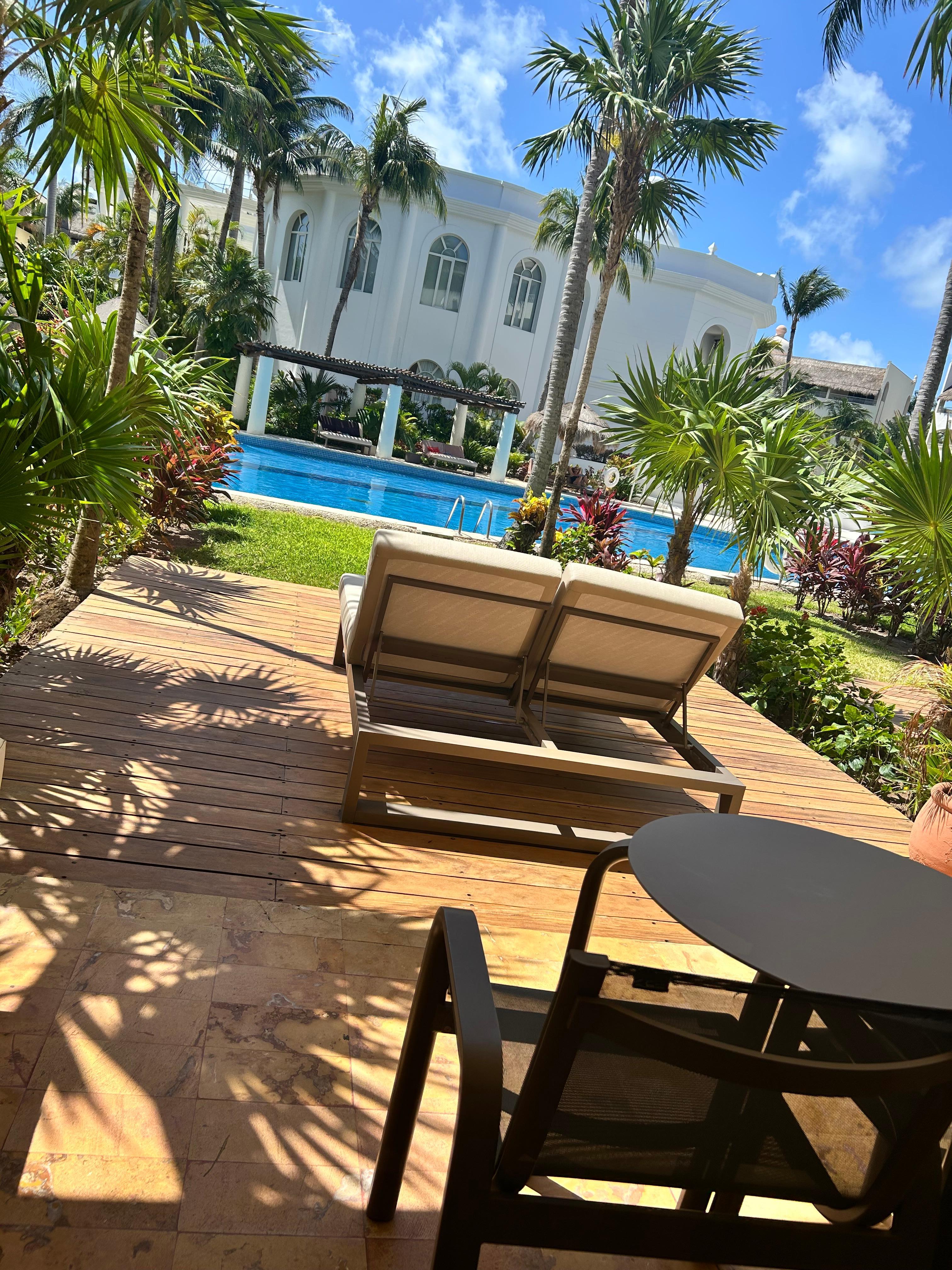 Beautiful view from our swim out. 