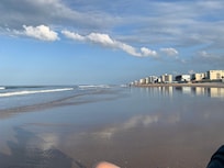 View down the coastline