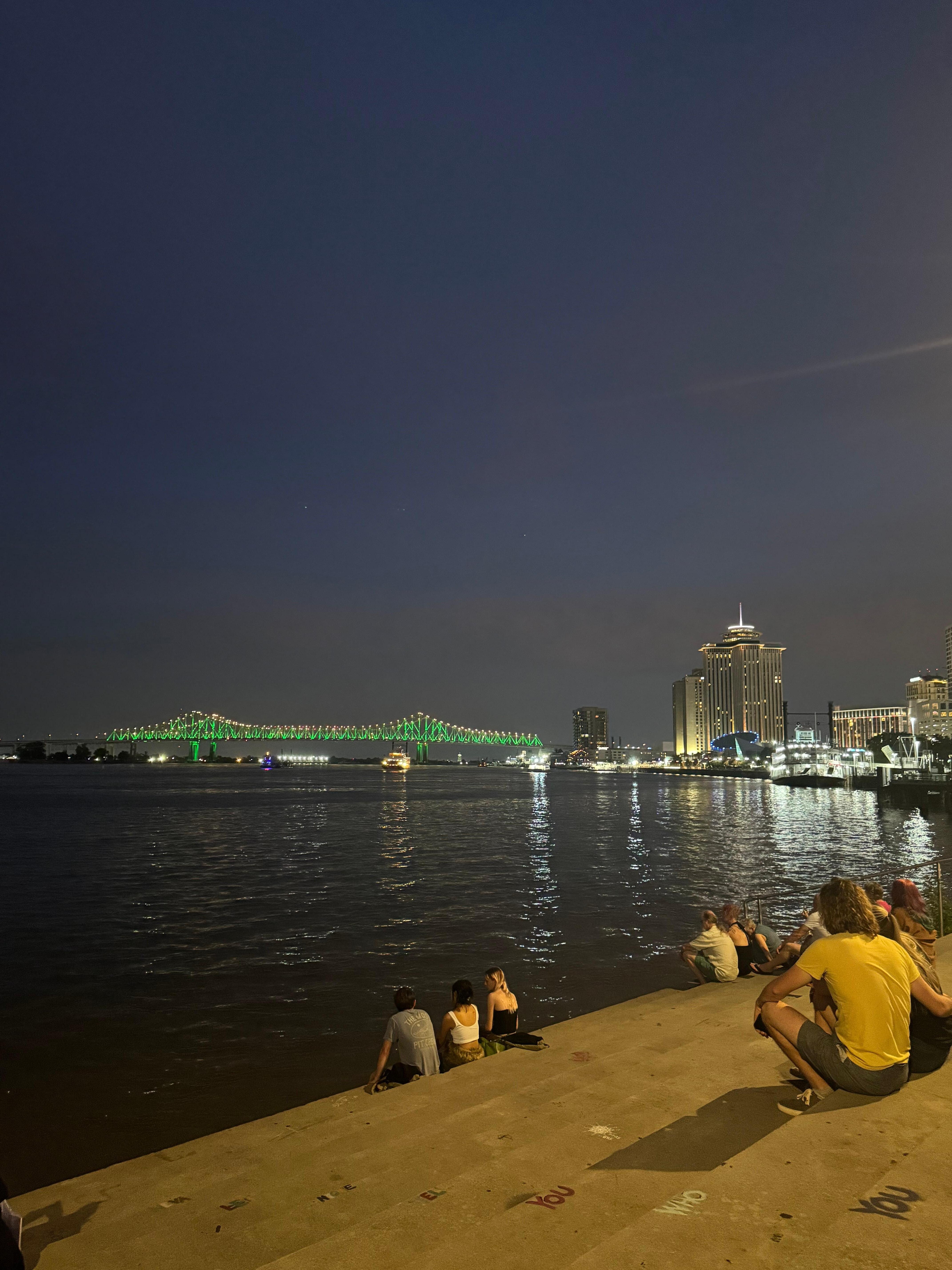Our beautiful view of the Mississippi River just a short walk away from the Hotel