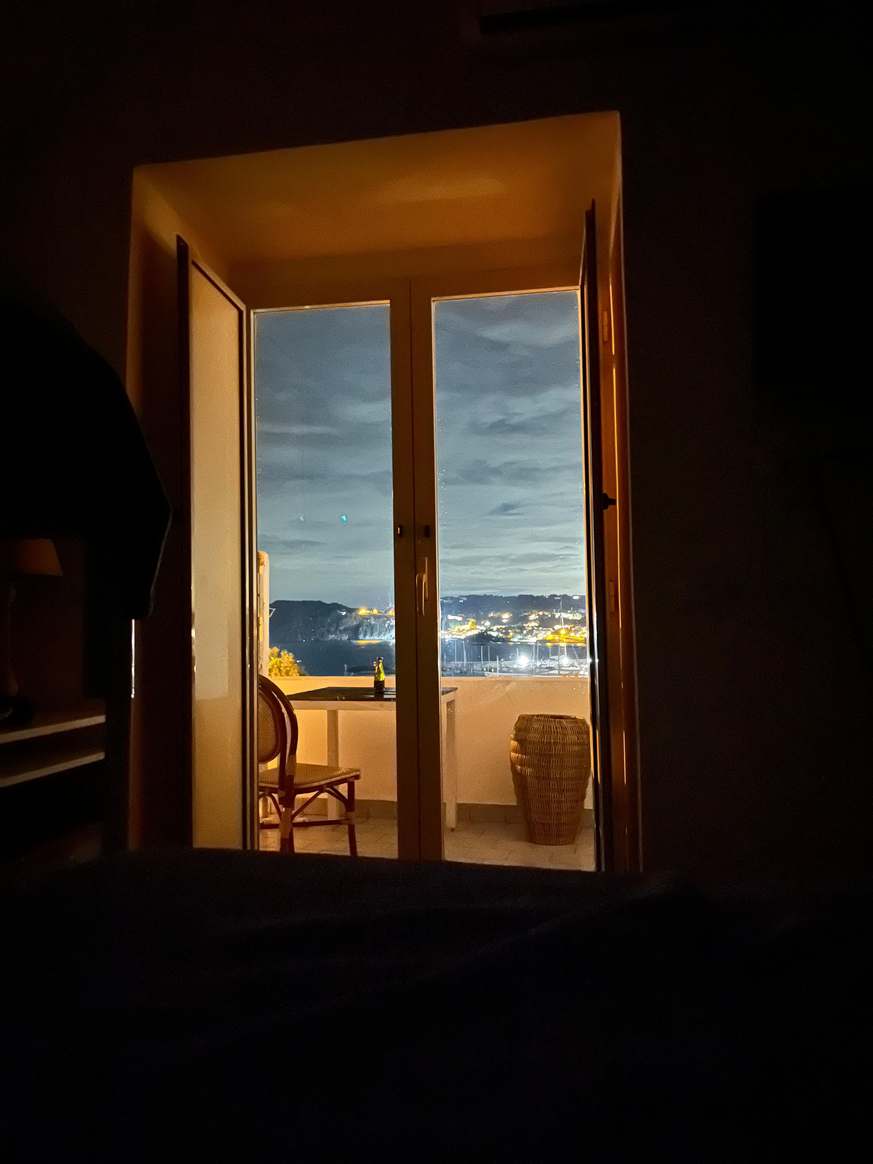 The view from the bed