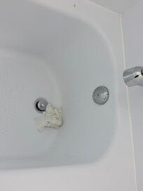 1st room I was assigned to had dirty linen in the tub