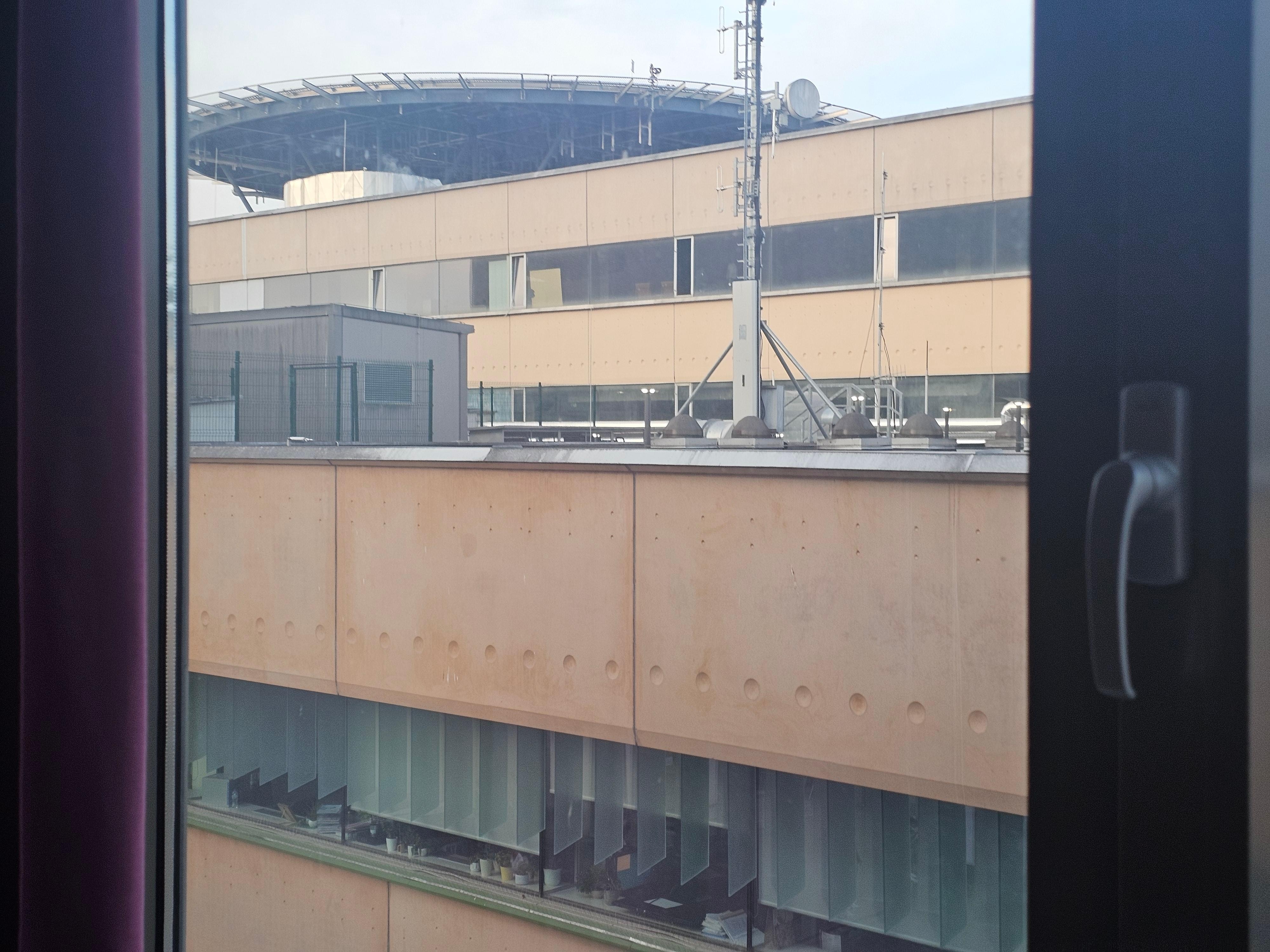 Nice view from window! Helipad