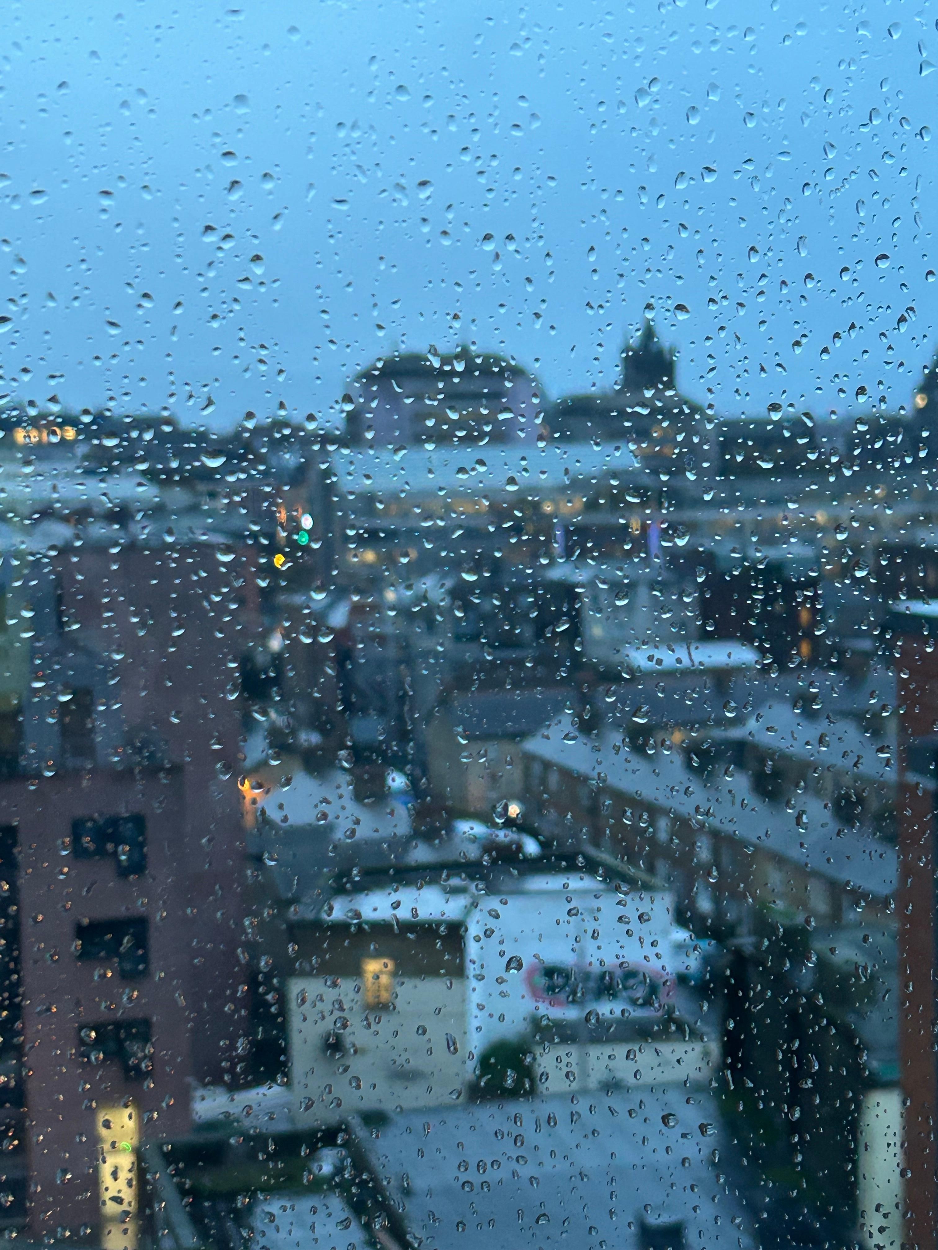 Vie from our room on a rainy day