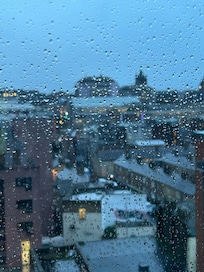 Vie from our room on a rainy day