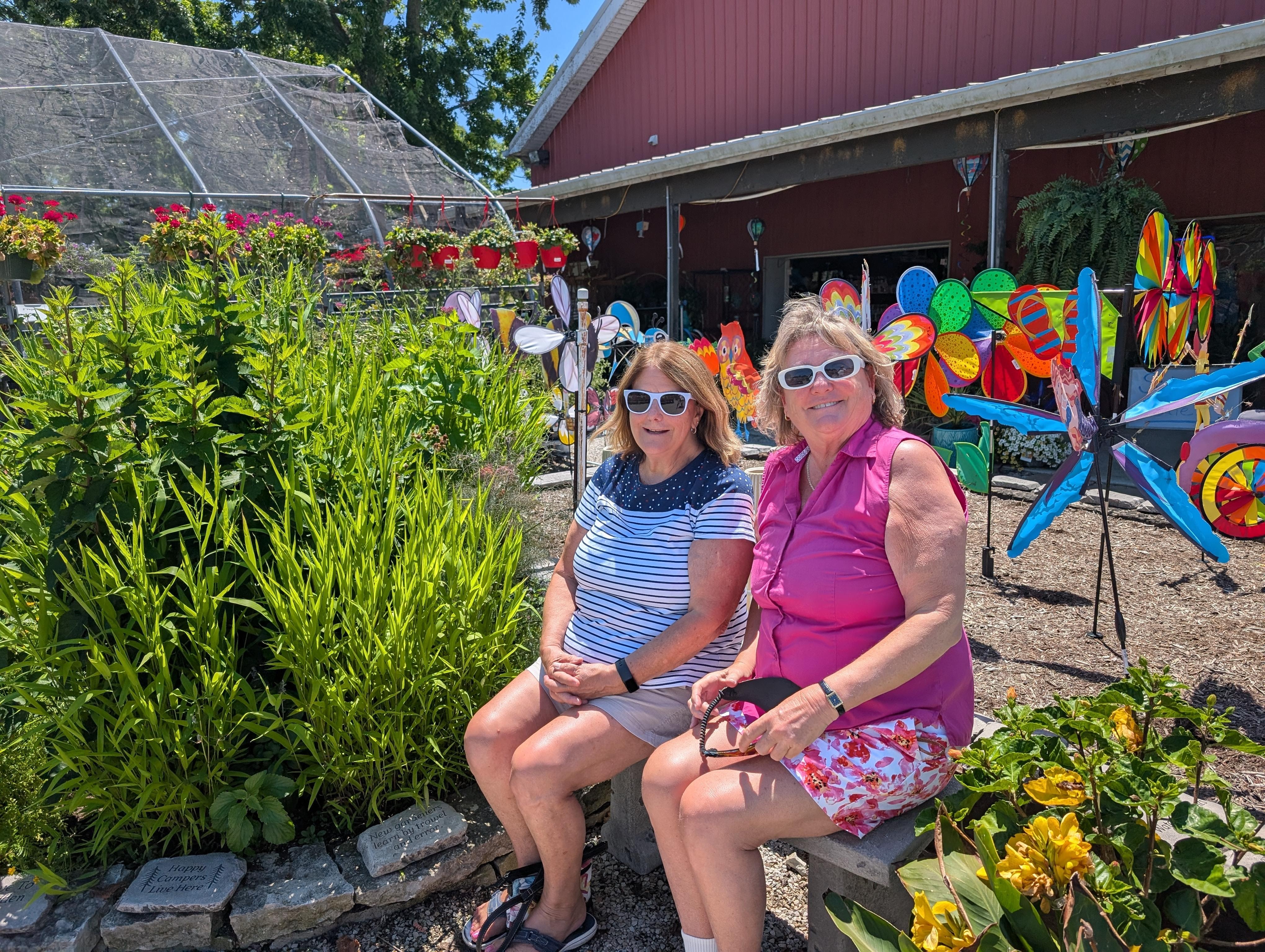 Dottie and Anne at Barnes   Nursery