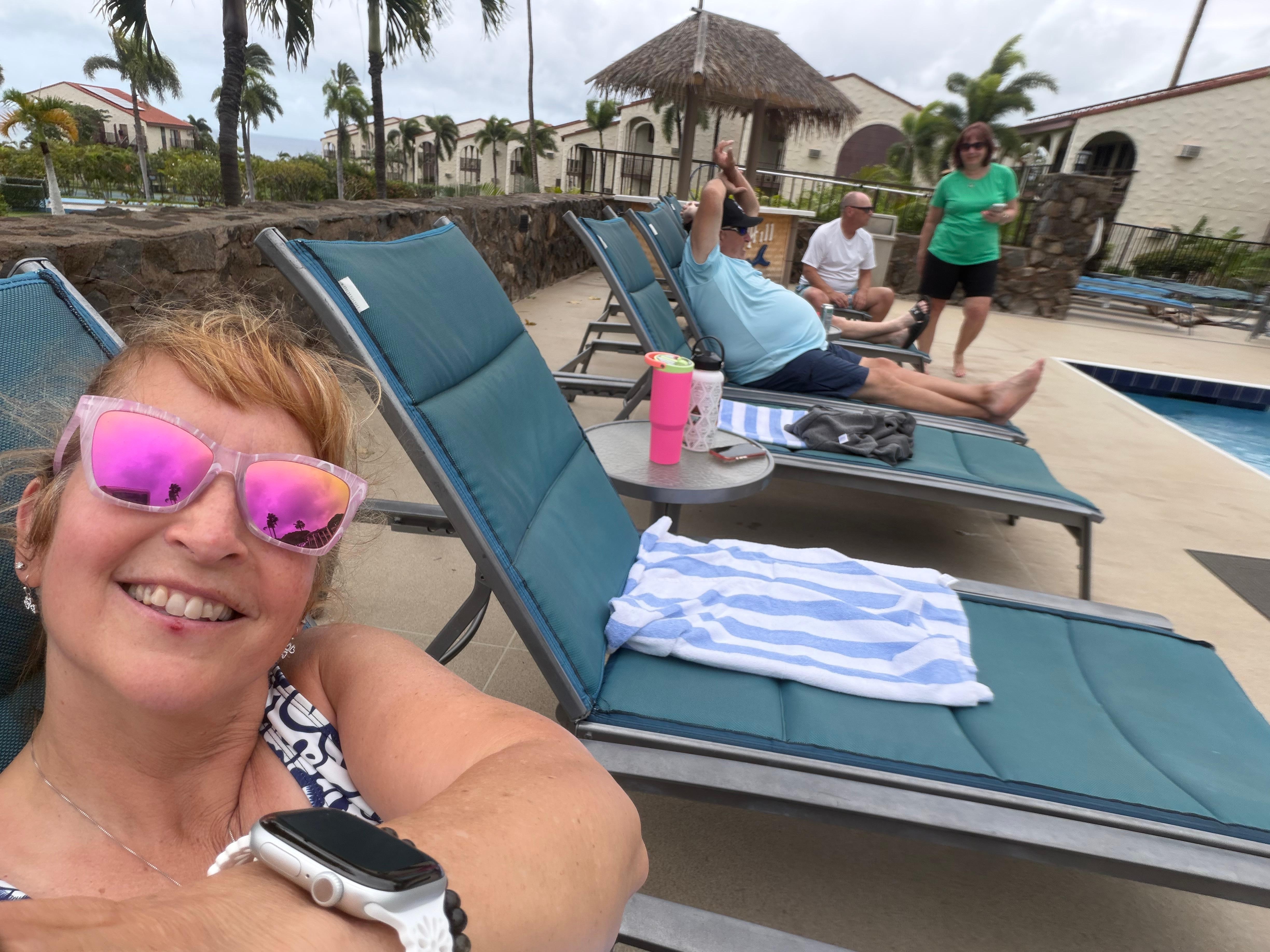 At the beautiful pool