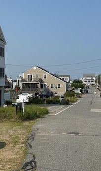The house is so close to the beach.