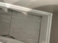 dirty floor next to toilet