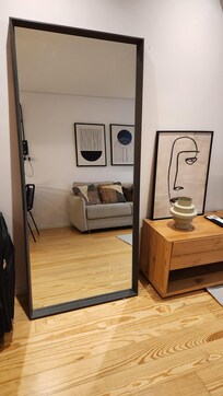 big mirror in the living room