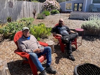 The yard is great for chats