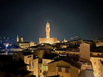 Bell tower at night