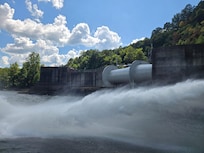 Summersville Lake dam different view