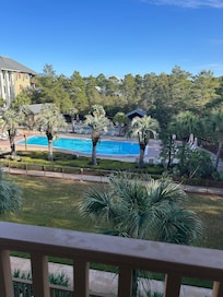 View of pool from condo