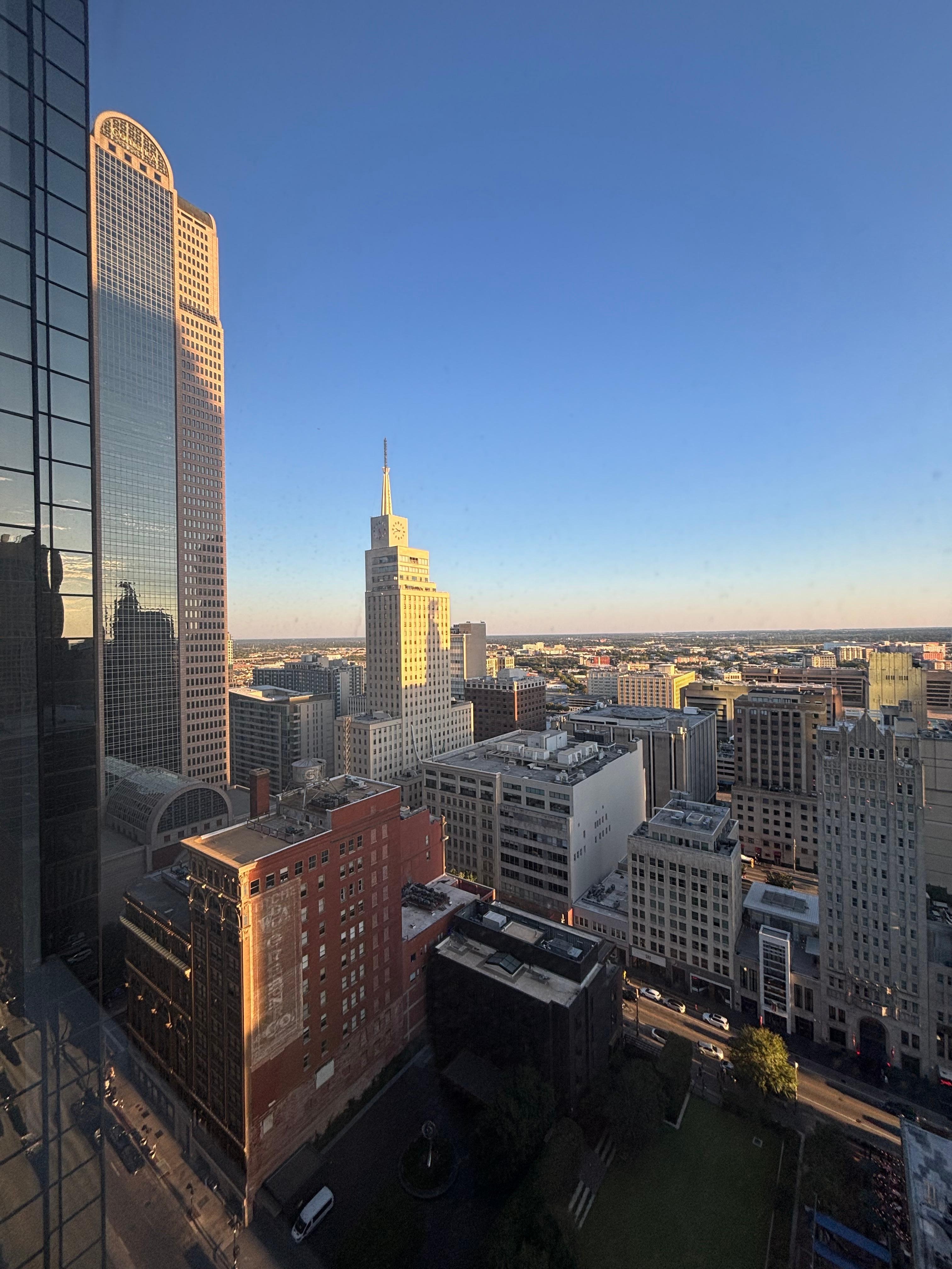 (Left) View from living room window 