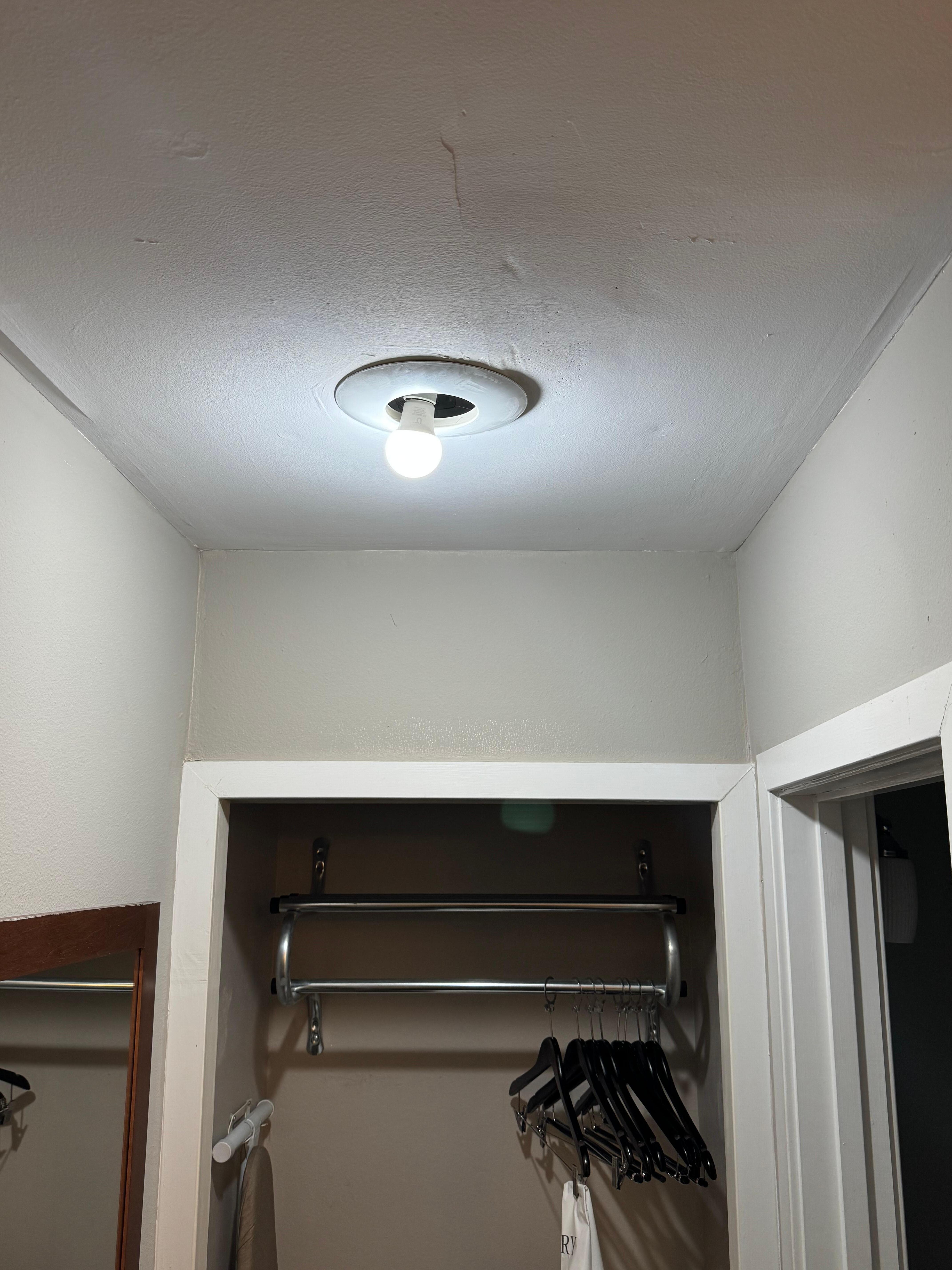 No light fixture