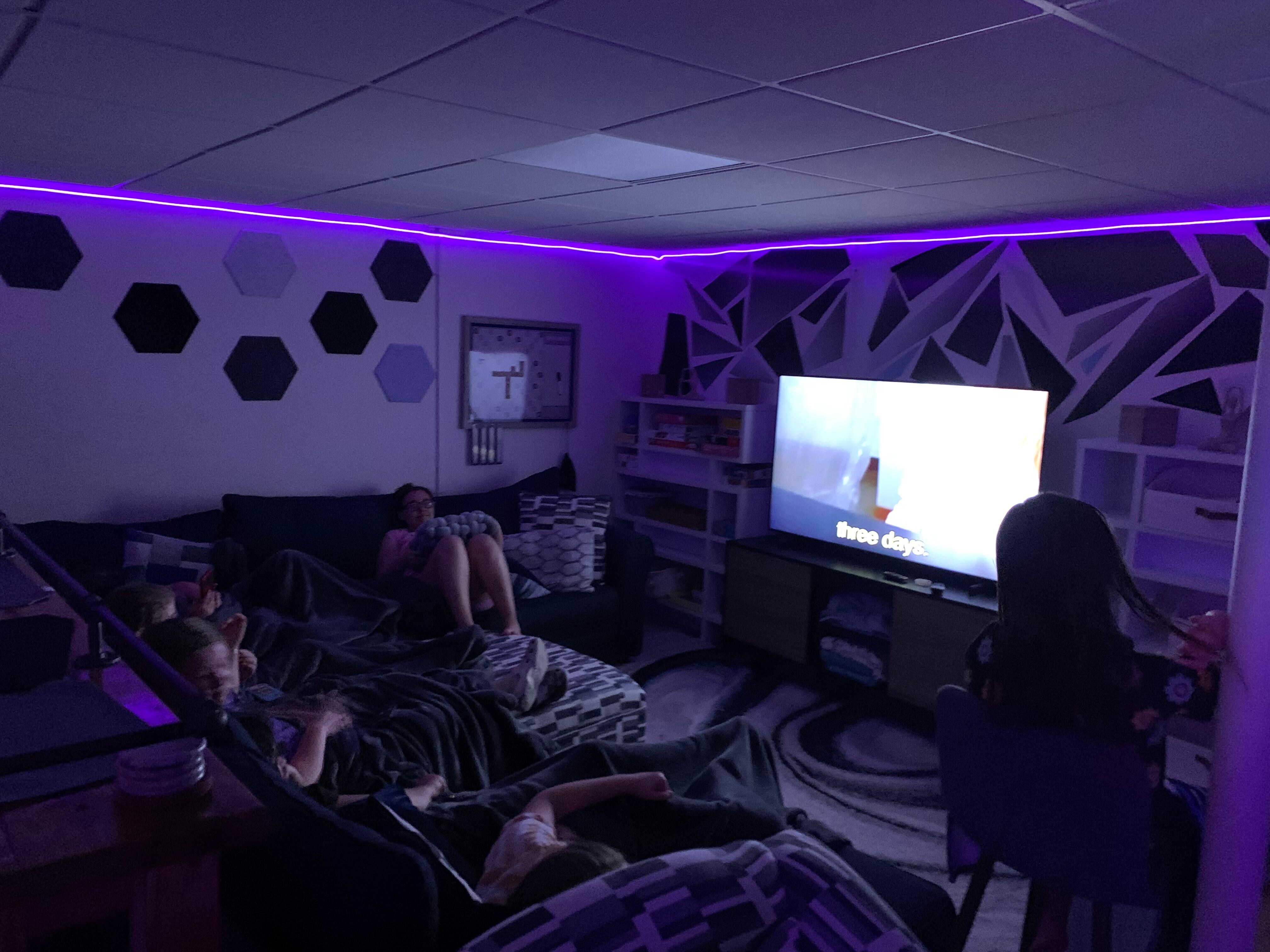 Game room was also a great wind down for a movie night.