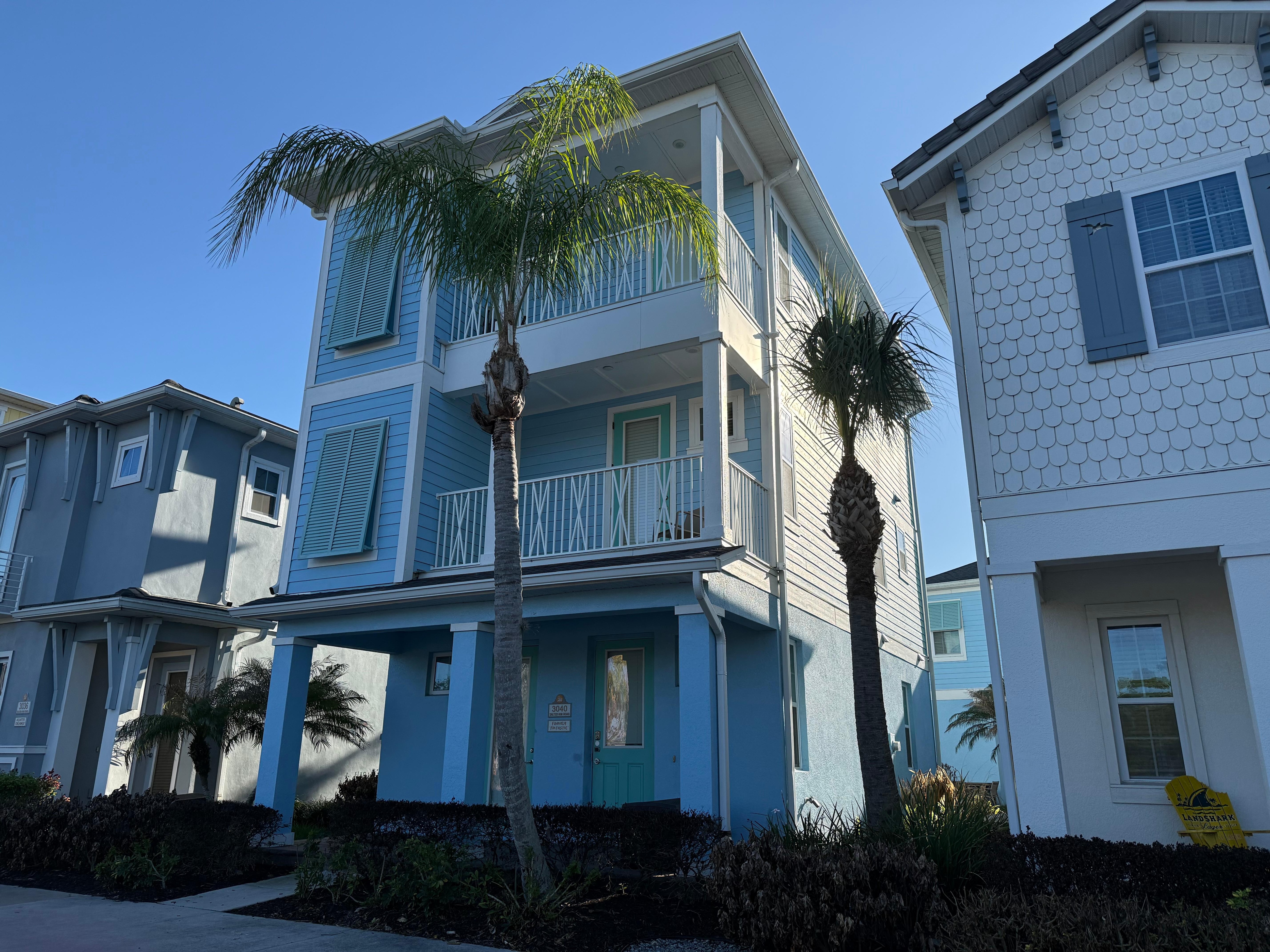 Villas/cottages are on Jimmy Buffet themed streets. These take up a large area of the resort. The main resort has large, multi level hotel buildings as well.