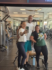 After our workout.