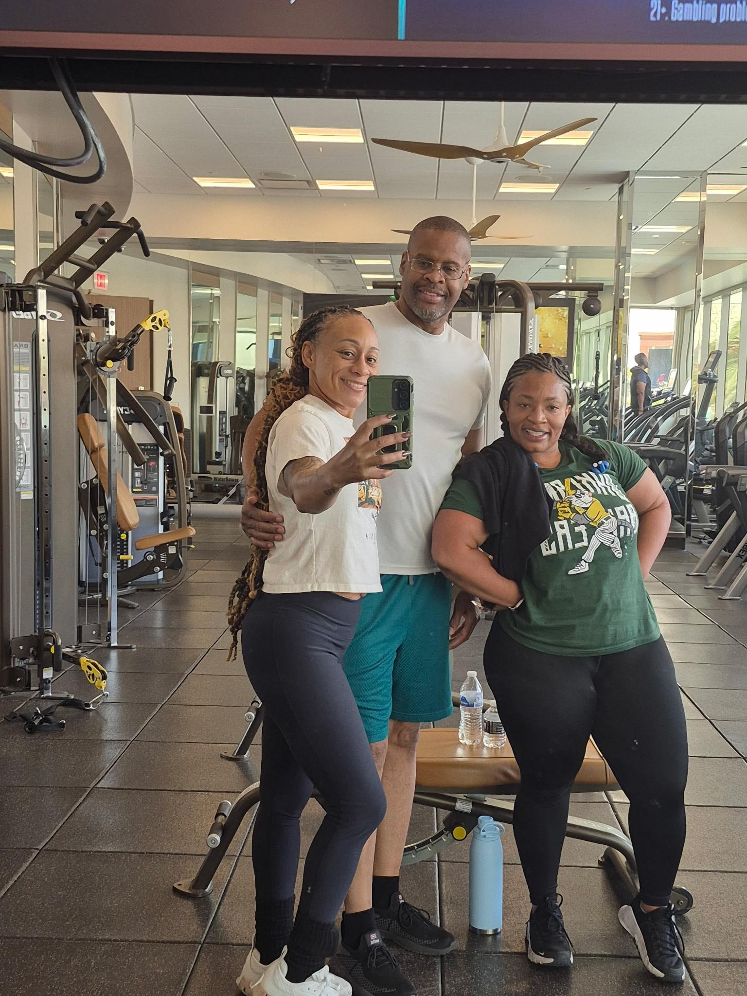 After our workout.