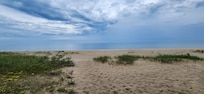 Another view from the firepit, of the beach