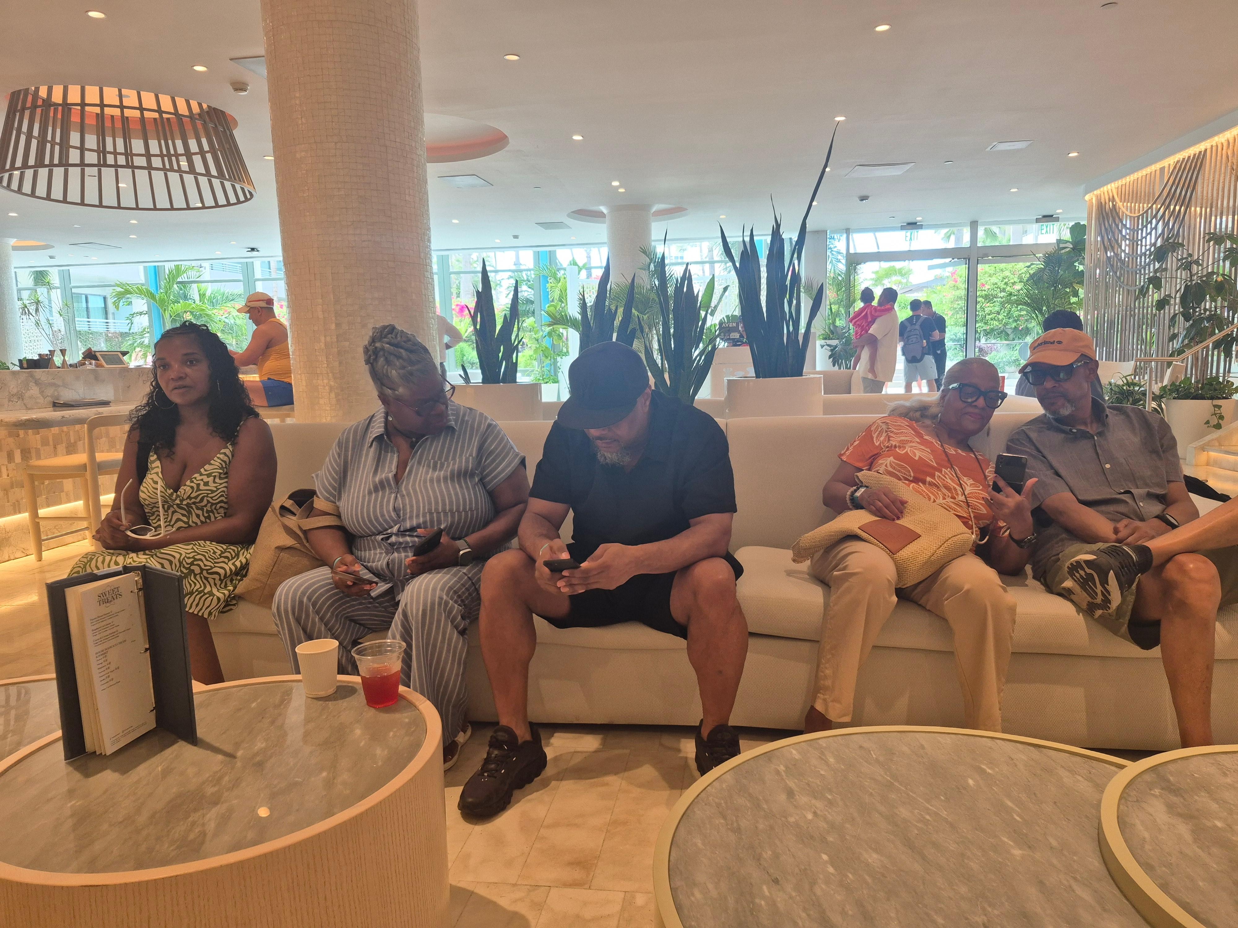 The lounge area was nice