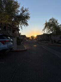 Sunrise from front entrance