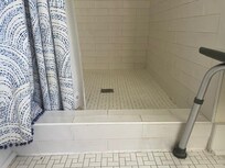 This is the "walk in shower" in master bedroom.
