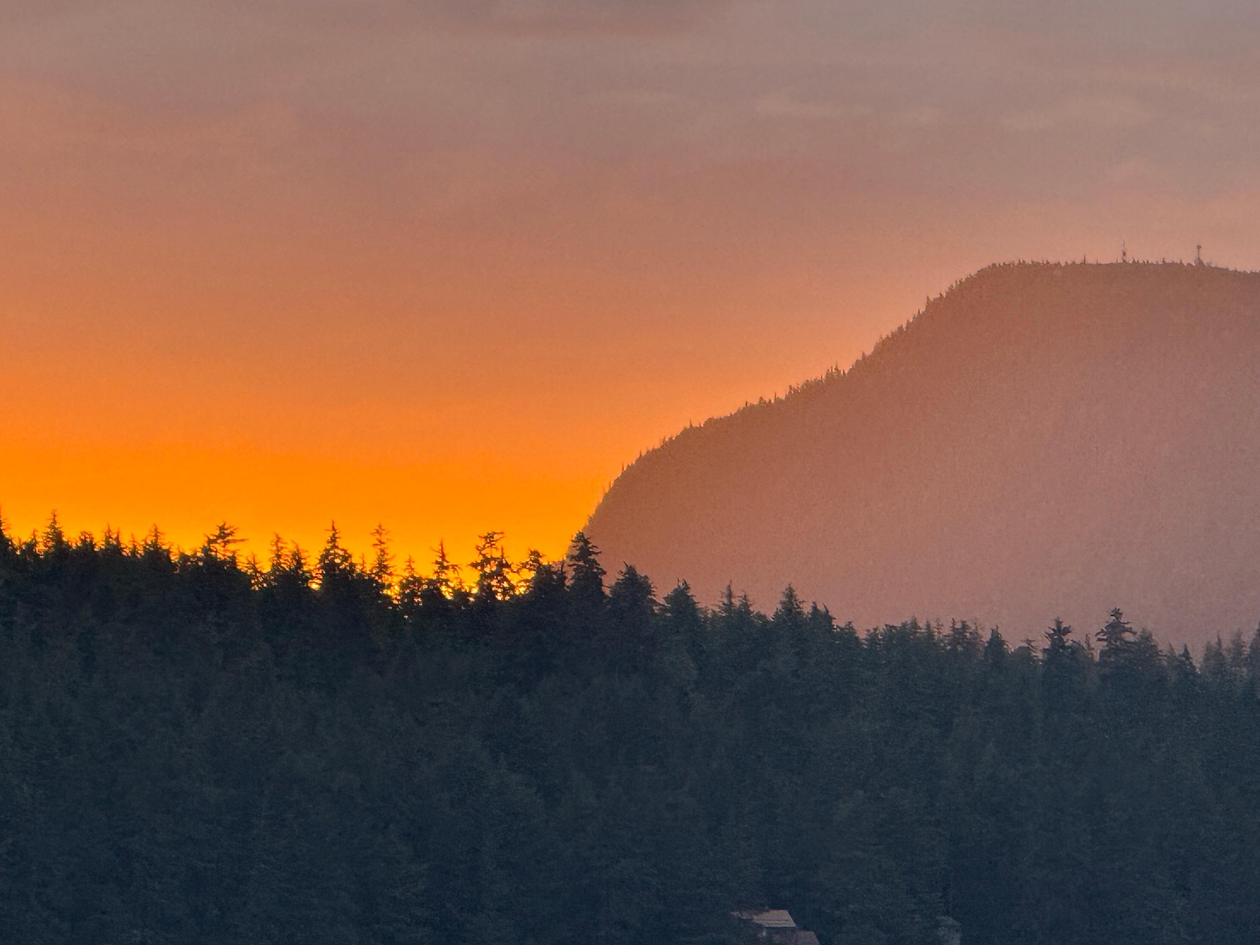 Gorgeous sunset from the deck.