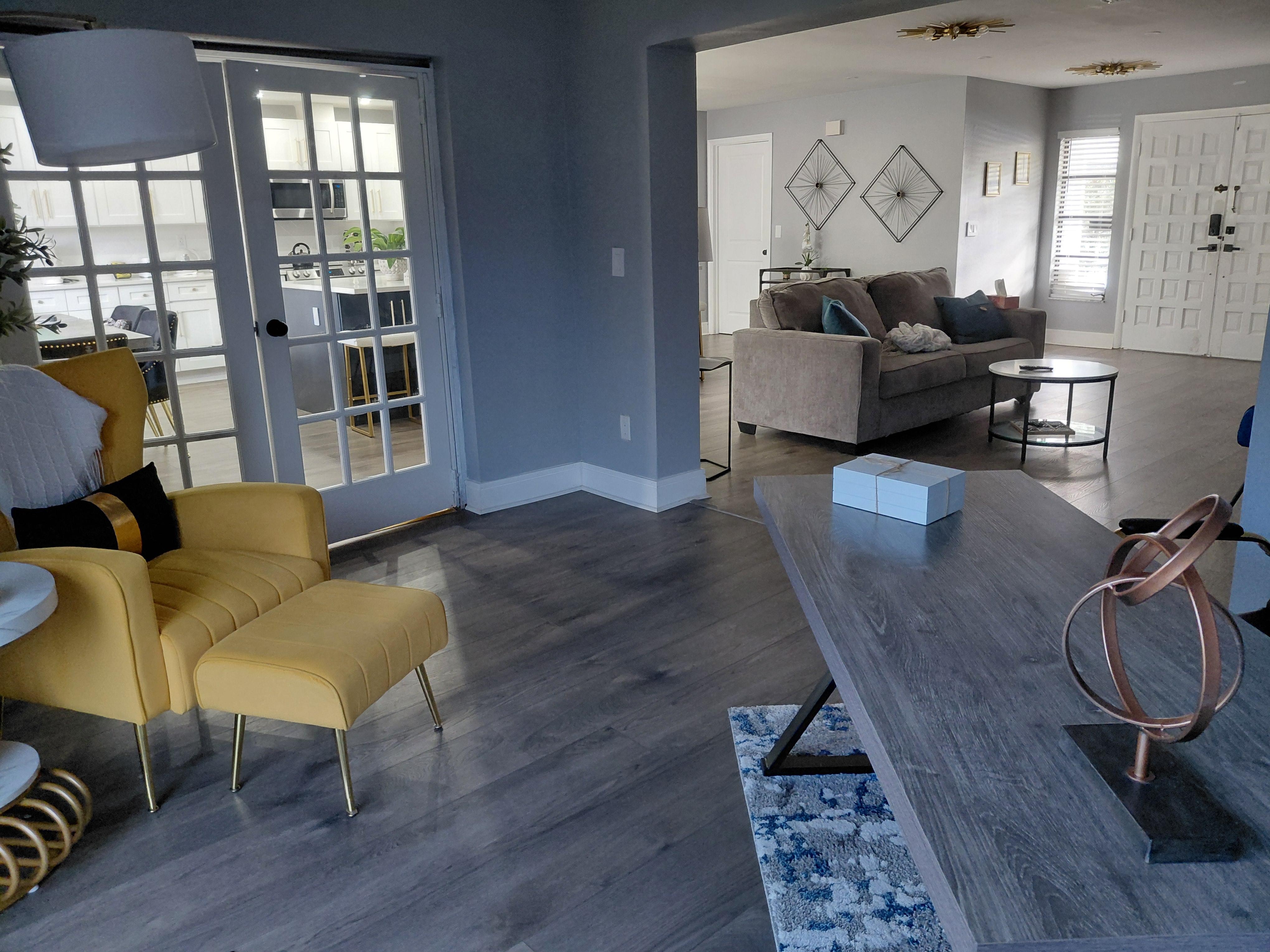 Nice desk area where we were able to work remote.