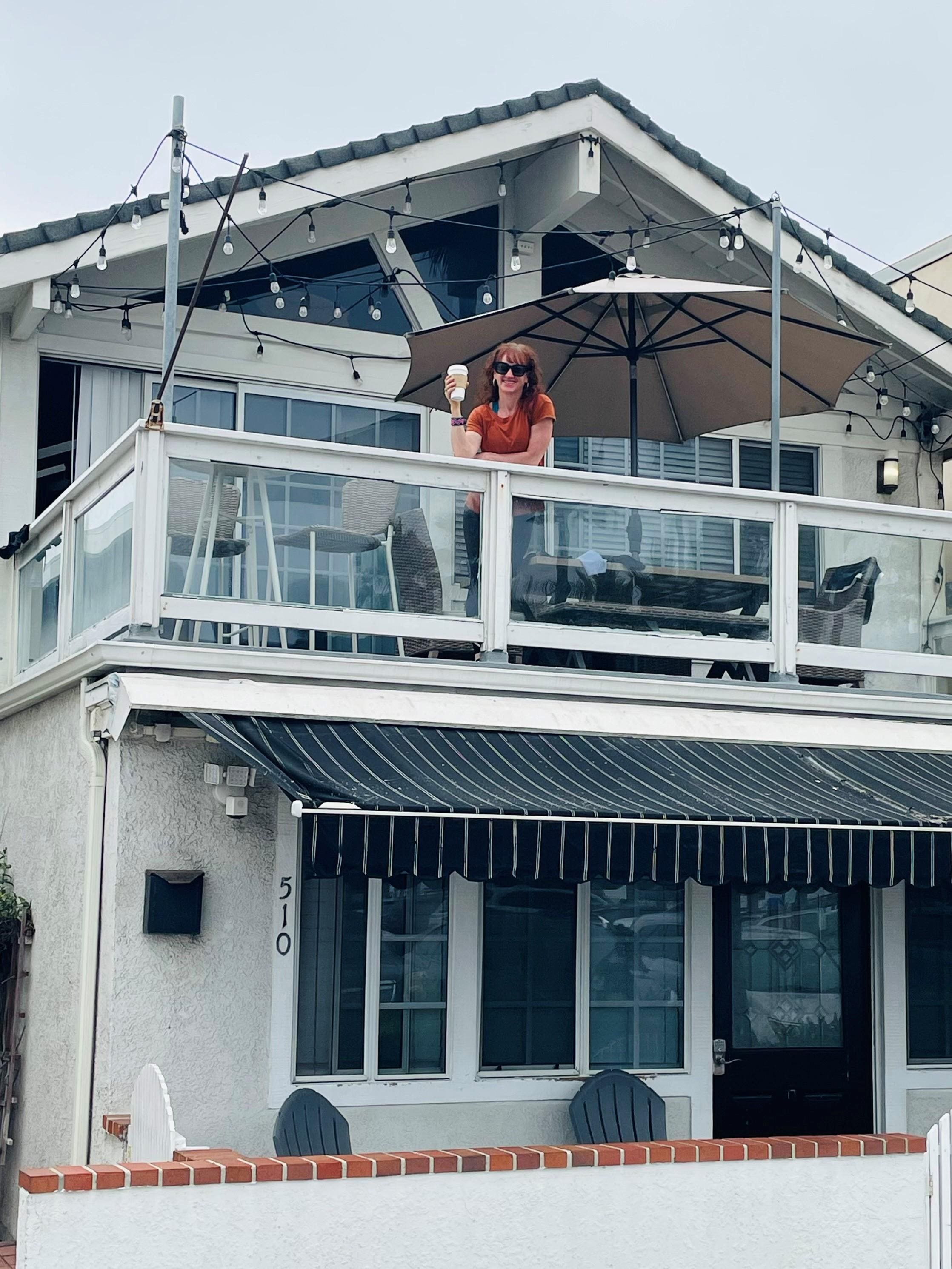 Good morning from the deck! Nothing beats a cup of coffee on the deck! 