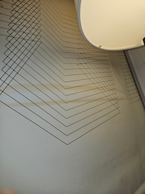 Water stained roller shade