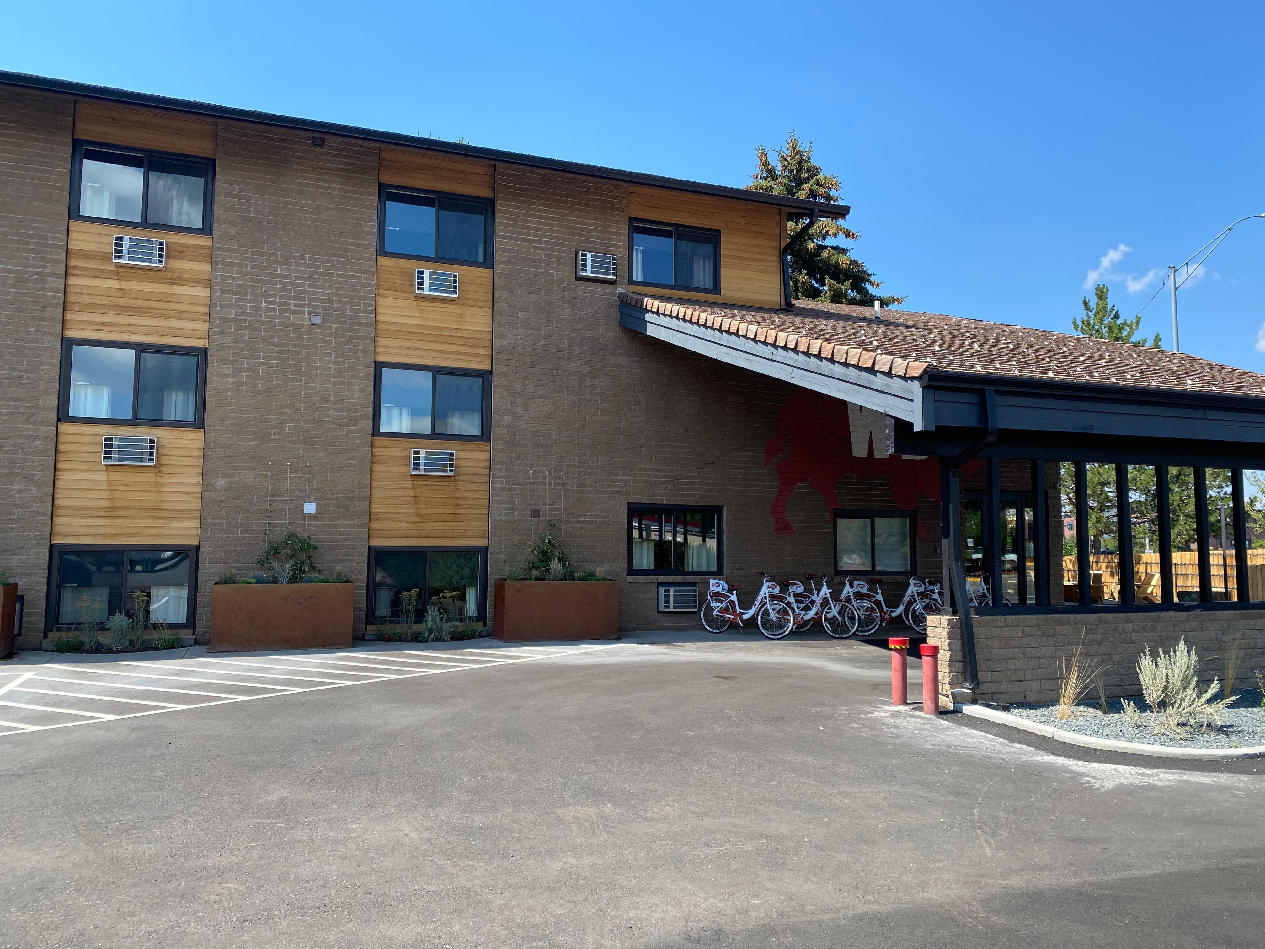 Outside from parking