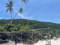 Plage avec possibilité de manger du poisson frais